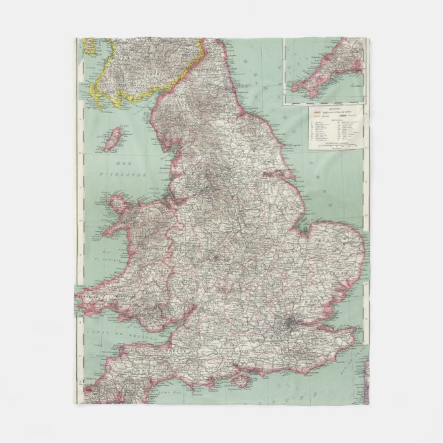 England 5 fleecedecke (Vorderseite)