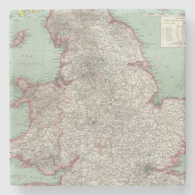 England 5 steinuntersetzer (Vorderseite)