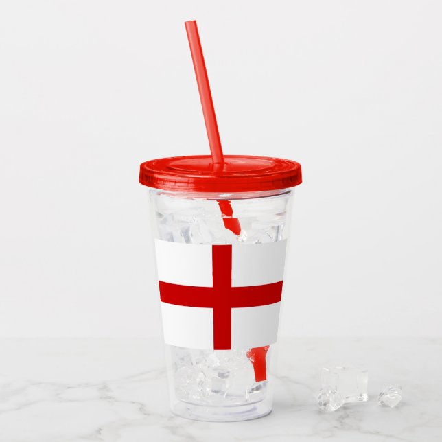 England Acryltrinkbecher (Vorderseite Ice)