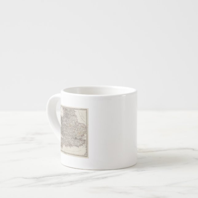 England-Atlas-Karte Espressotasse (Vorderseite Links)