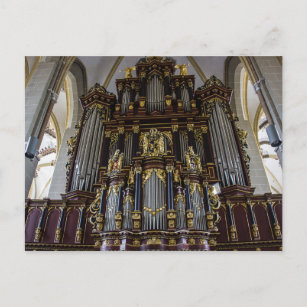 England Bath Abbey Pipe Organ Postkarte