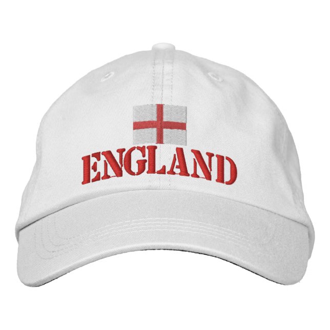 England Bestickte Baseballkappe (Vorderseite)