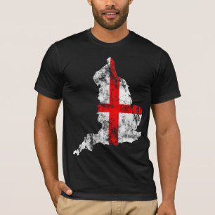 England beunruhigte Flagge T-Shirt