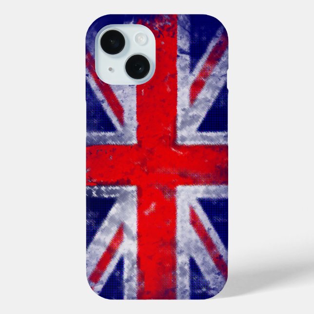 England: Blaue und rote Flagge Case-Mate iPhone Hülle (Rückseite)