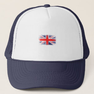 England: Blaue und rote Flagge Truckerkappe