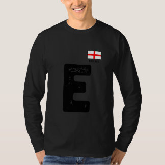 England, Buchstaben E der menschlichen Flagge, Mat T-Shirt