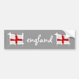 England-Bürsten-Flagge Autoaufkleber