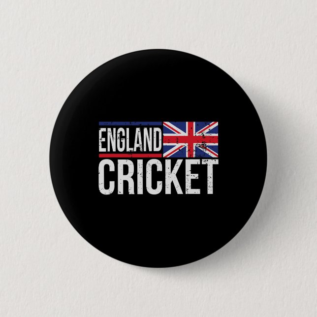 England Cricket Flaggen-Trikot-Match-Turnier UK FA Button (Vorderseite)
