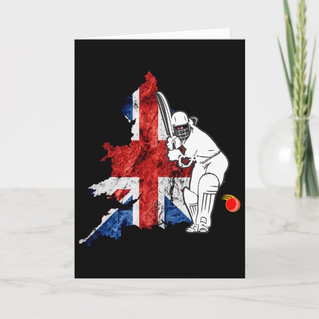 England Cricket T Shirt  Karte (Vorderseite)