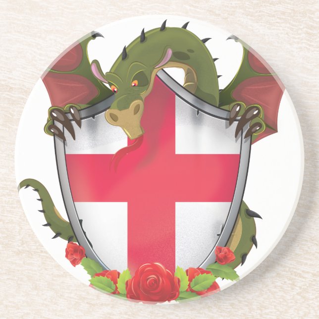 England-Drache Getränkeuntersetzer (Vorne)