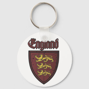 England Drei Löwen Holzschild Schlüsselanhänger