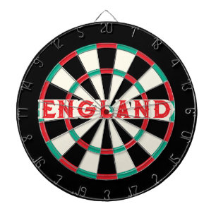ENGLAND Englisch Altes Klassisches Design Roter Te Dartscheibe