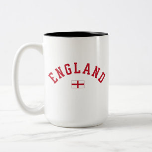 England Englische Flagge, England, englisches Flag Zweifarbige Tasse