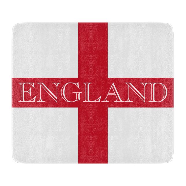 England: englische Flagge Schneidebrett (Vorderseite)