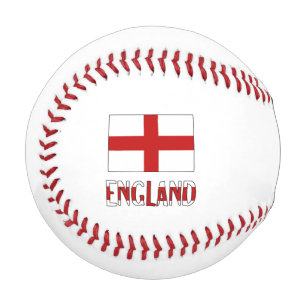 England Englische Flagge Schwarz Personalisierung Baseball