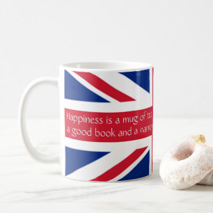 England English Happiness Teebuch Narrowboat Tasse