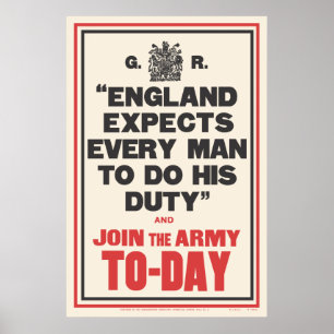 "ENGLAND ERWARTET..." POSTER