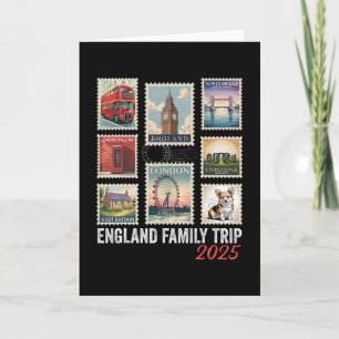 England Familienreise 2025 Postwertzeichen London  Karte