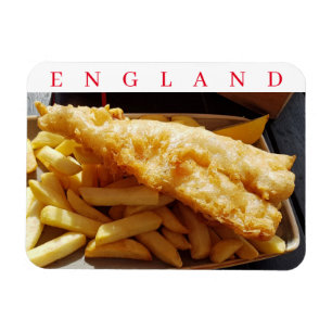 England Fisch und Chips Kühlschrankmagnet Magnet
