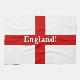 England Flag - Engerland! Engerland! Küchentuch