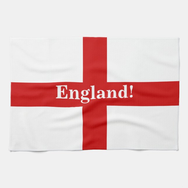 England Flag - Engerland! Engerland! Küchentuch (Horizontal)