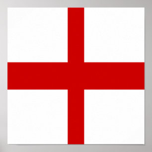 England Flag English Country Pride Zuhause Heimat Poster