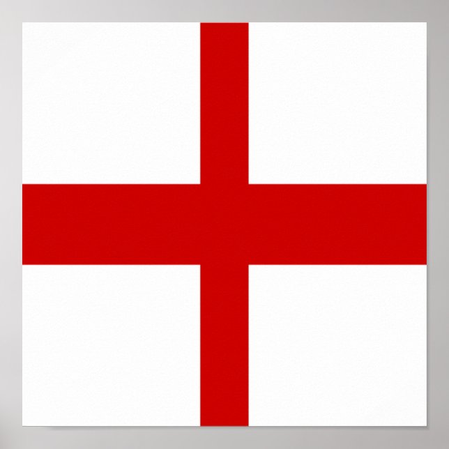 England Flag English Country Pride Zuhause Heimat Poster (Vorne)