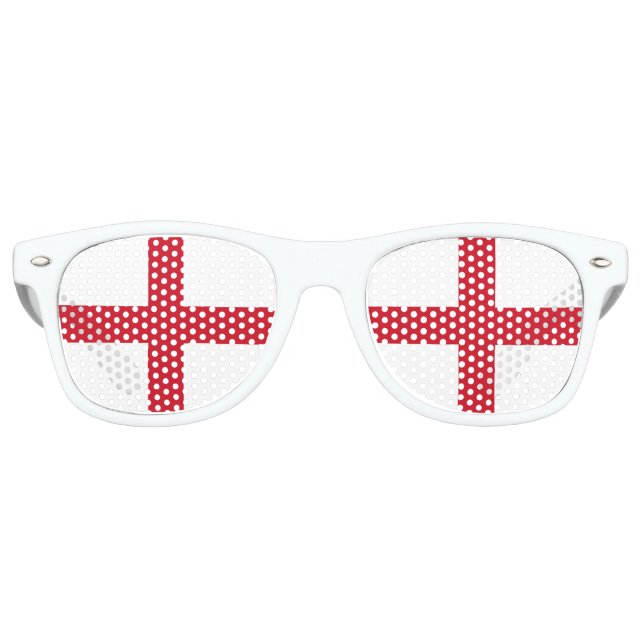 England Flag English Patriotic Partybrille (Vorderseite)