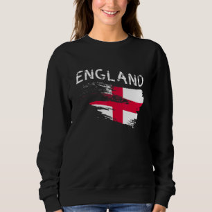 England Flag Fan English Futbol Flag Großbritannie Sweatshirt