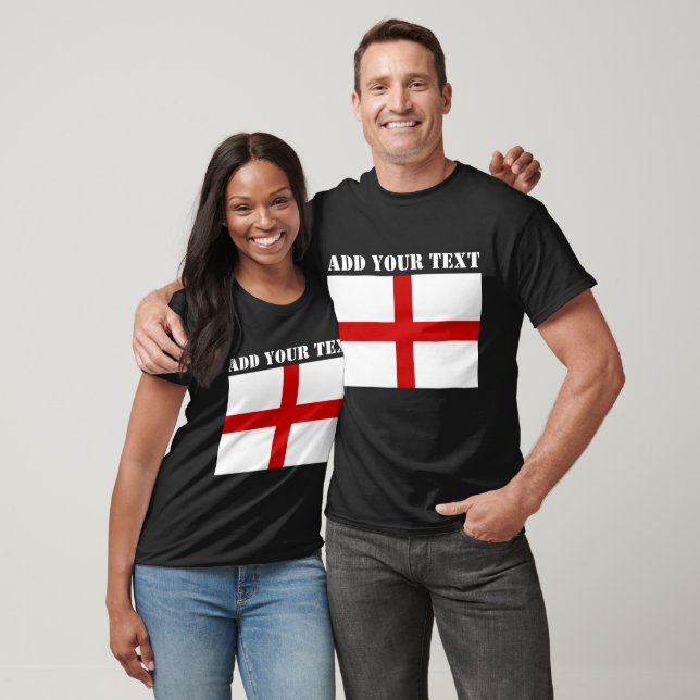 England Flag Football Soccer Vereinigtes Königreic T-Shirt (Unisex)