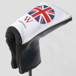 England Flag Monogram Golf Head Cover Headcover