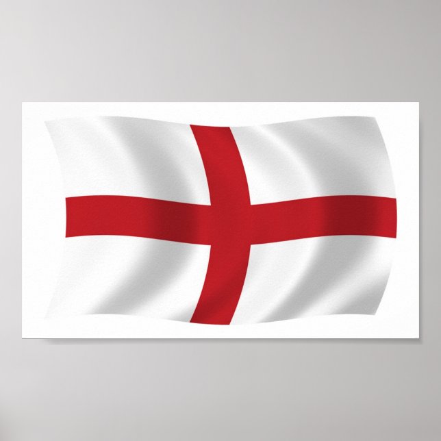 England Flag Poster Print (Vorne)