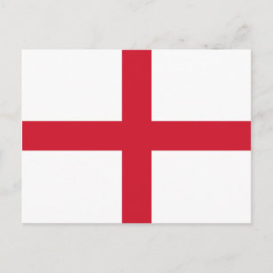 England Flag Postkarte