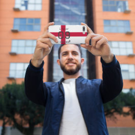 England Flag Soccer Pride Custom Name Number iPhone 15 Pro Hülle