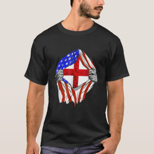 England Flag USA USA Englisch Roots T-Shirt