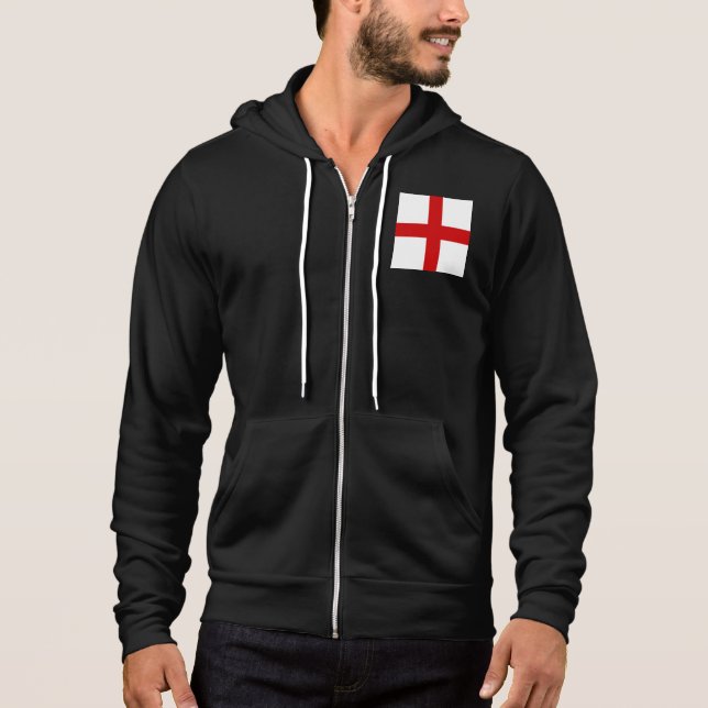 England Flag Weltmeisterschaft 2022 Football Socce Hoodie (Vorderseite)