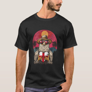 England-Flagge Adler Sonnenuntergang Englische Wur T-Shirt