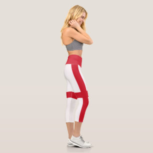 England-Flagge Capri Leggings
