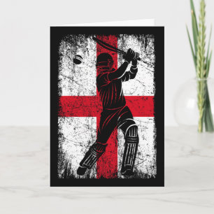 England-Flagge Cricket-Trikot Fan Spieler Trainer Karte