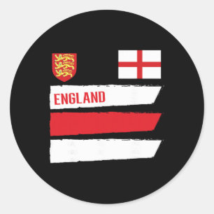 England-Flagge Englisch Fußball-Fan Männer Frauen Runder Aufkleber