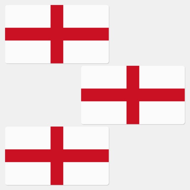 England-Flagge Etiketten (Gruppe)