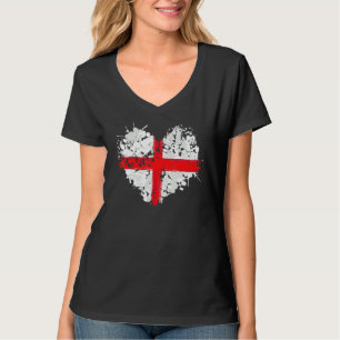 England-Flagge für Kinder und britische Auswandere T-Shirt