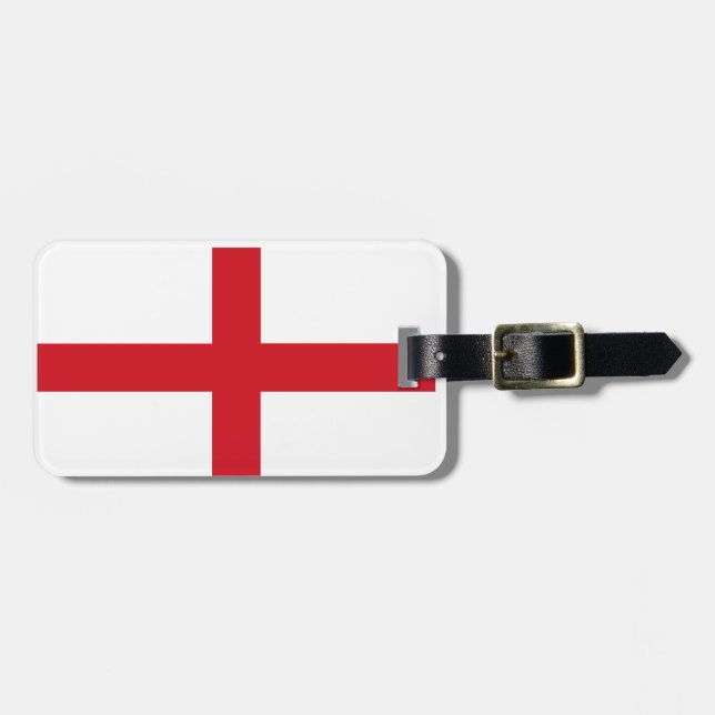 England-Flagge Gepäckanhänger (Vorderseite horizontal)