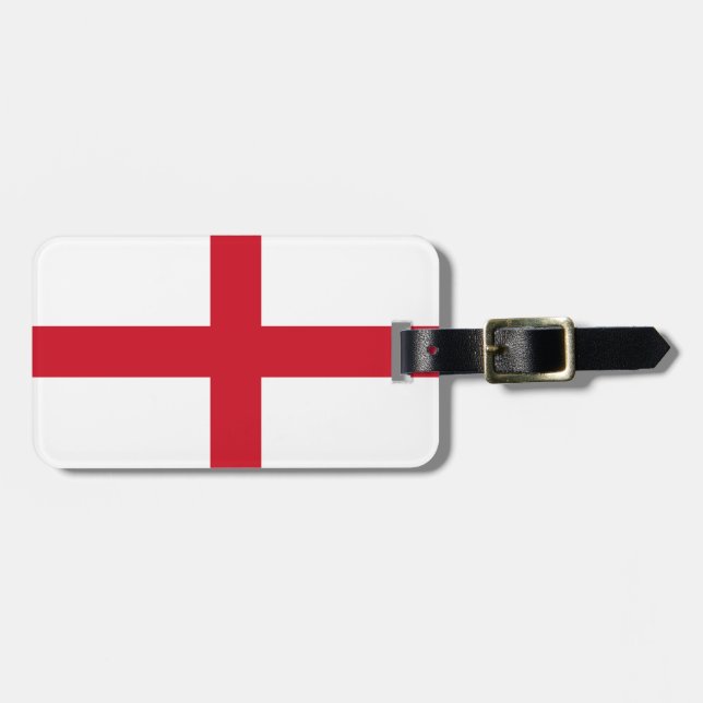 England-Flagge Gepäckanhänger (Vorderseite horizontal)