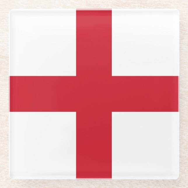 England-Flagge Glasuntersetzer (Vorderseite)