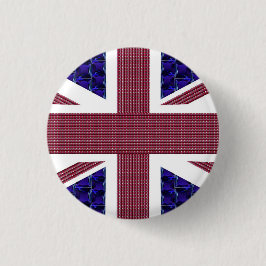 England-Flagge, Großbritannien-Flagge Button