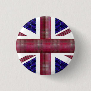 England-Flagge, Großbritannien-Flagge Button