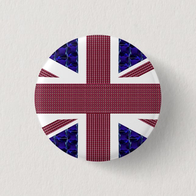 England-Flagge, Großbritannien-Flagge Button (Vorderseite)