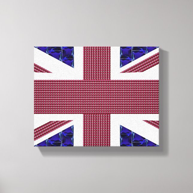 England-Flagge, Großbritannien-Flagge Leinwanddruck (Vorderseite)