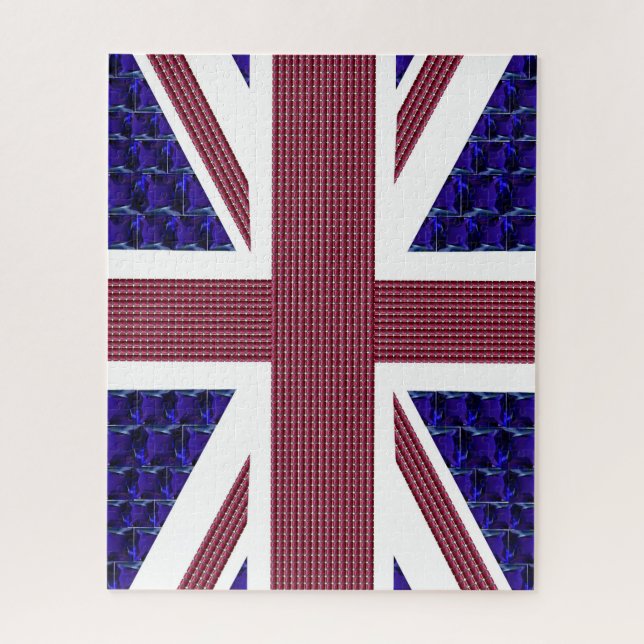 England-Flagge, Großbritannien-Flagge Puzzle (Vertikal)